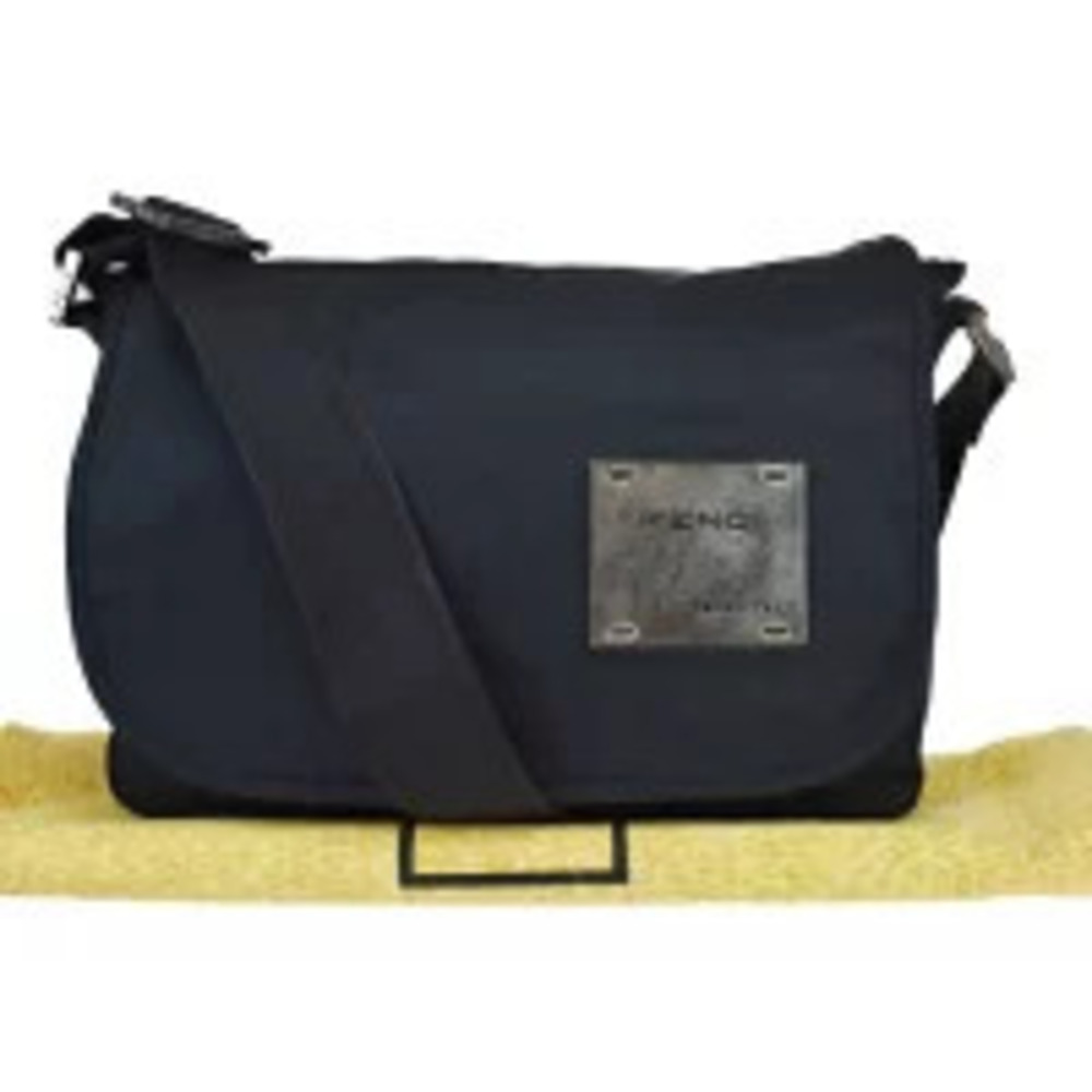 Fendi messenger bag black canvas